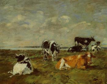 尤金 佈丹 Cows near the Sea 尤金 佈丹 Cows near the Sea